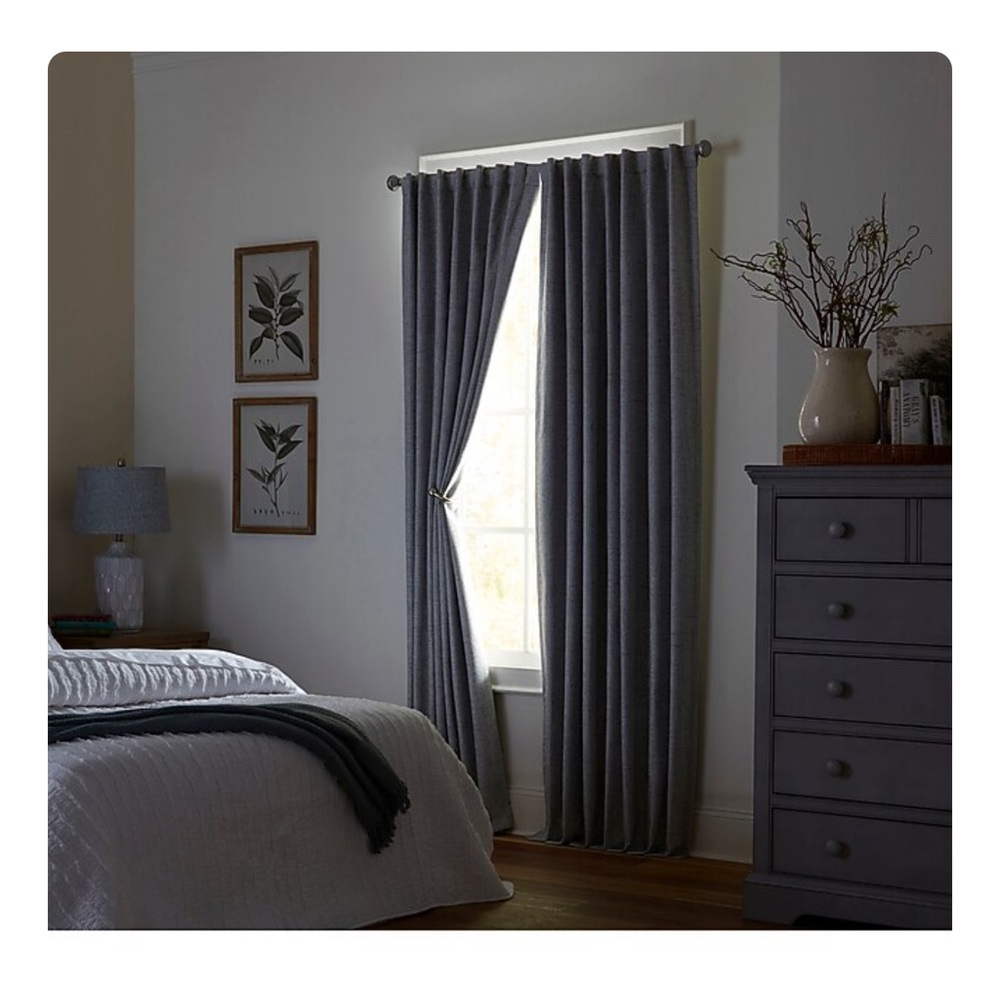 Elegant Gray Curtains for Home Decor 2 panels 83” x 50”